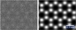 140 simulated low voltage HRTEM images for different dose, sampling and filtering.