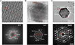 AC-HRTEM and SAED patterns of Cu5BHT