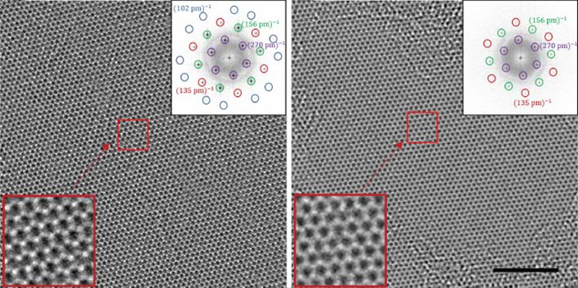 image of graphene at 30 kV recorded with SALVE III