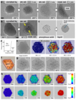 Solidification of trapped liquid Pt nanoparticles